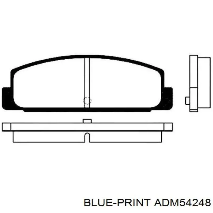 Купити ADM54248 Blue Print Задні колодки