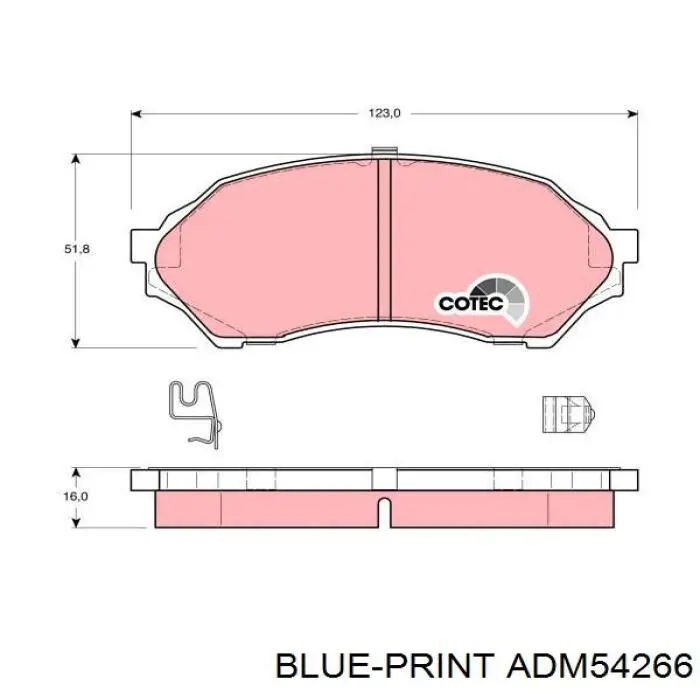 Передні тормозні колодки QF0545 Q-top
