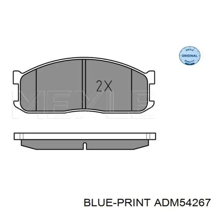 Гальмівні колодки Blue Print ADM54267 ціна, від 23.68 USD