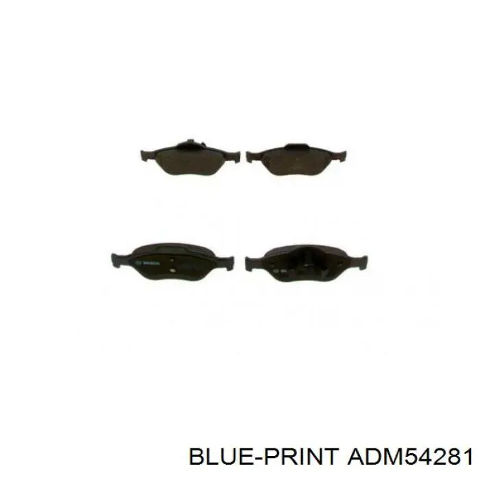 Купити ADM54281 Blue Print Колодки гальмівні передні, дискові