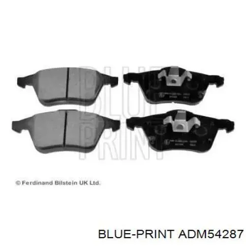 Гальмівні колодки Blue Print ADM54287 ціна, від 31.13 USD