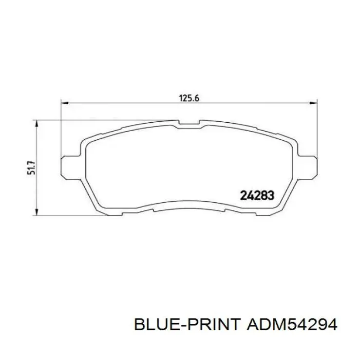 Гальмівні колодки Blue Print ADM54294 ціна, від 23.17 USD