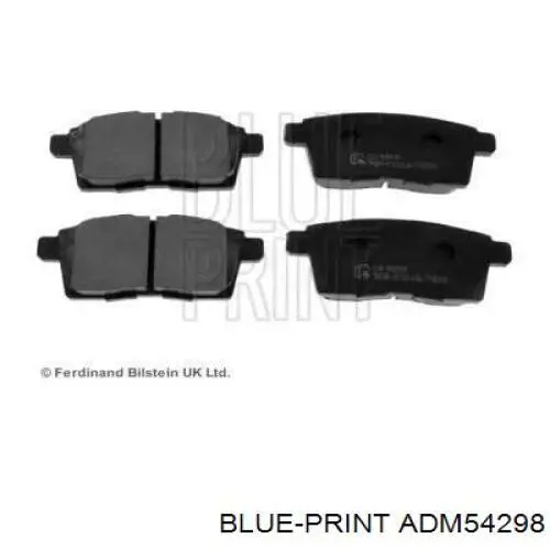 ADM54298 Blue Print колодки гальмові задні, дискові