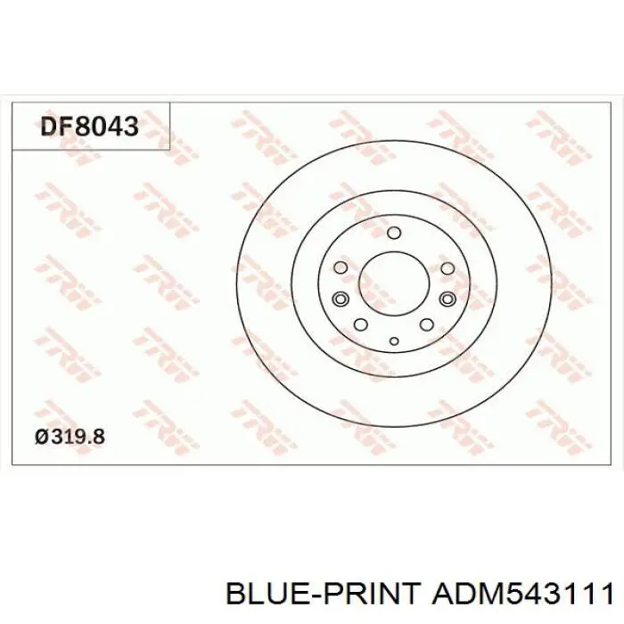 1050639 AYD диск гальмівний передній