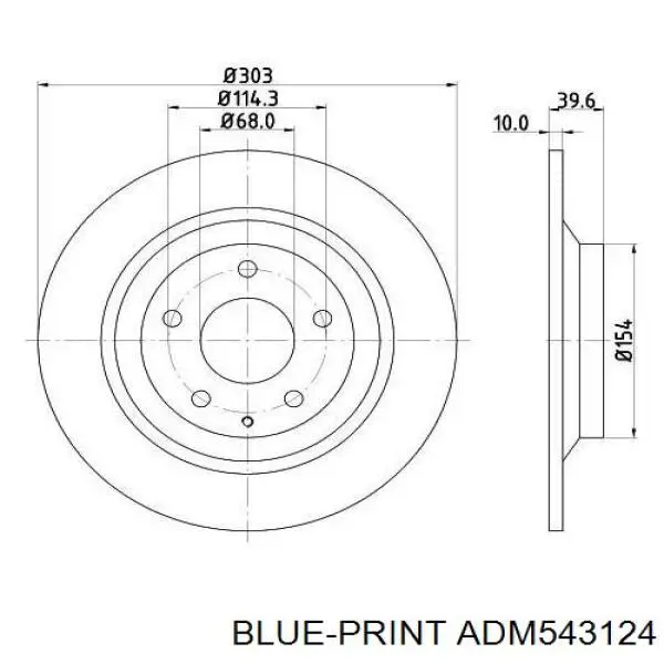 Задні дискові гальма Aplus 61688AP ціна, від 25.22 USD