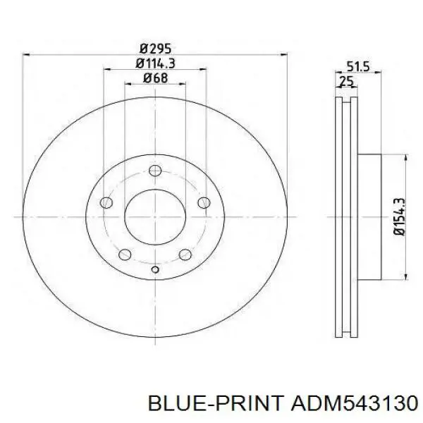 Купити BKC533251 Mazda Ротор гальмівний