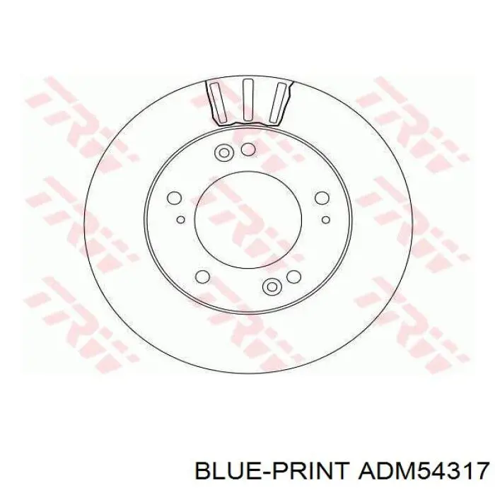 ADM54317 Blue Print диск гальмівний передній