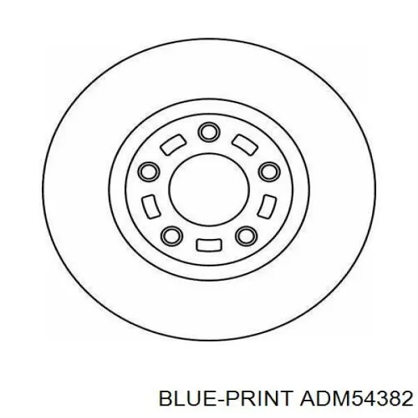 Гальмівні диски передні ADM54382 Blue Print