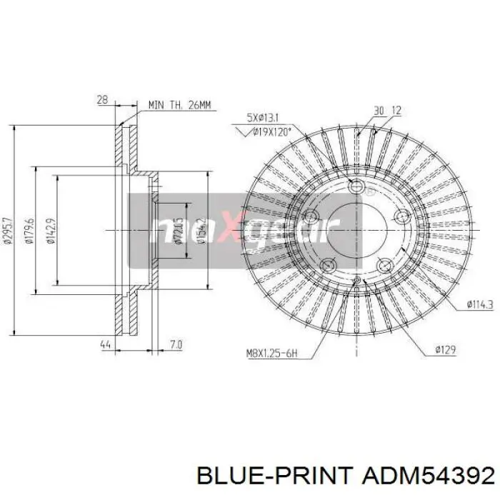 Диск переднього гальма ATE 24012801801 ціна, від 43.93 USD
