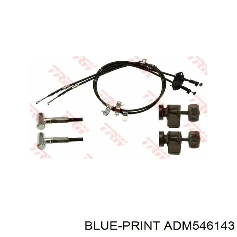Трос ручного гальма задній, правий/лівий Blue Print ADM546143 ціна, від 51.51 USD
