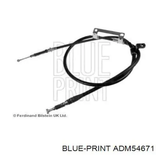 Купити ADM54671 Blue Print Трос ручного гальма задній, лівий