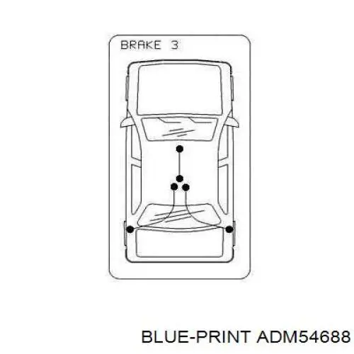 Трос ручника задній правий Mazda G14844410A