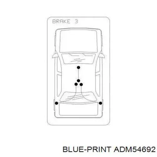 Купити GE7C44410B Mazda Трос ручного гальма задній, правий