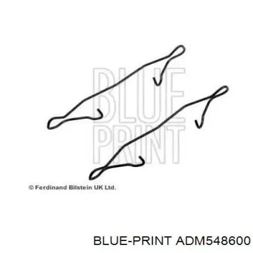 Купити ADM548600 Blue Print Комплект пружинок кріплення дискових колодок, передніх