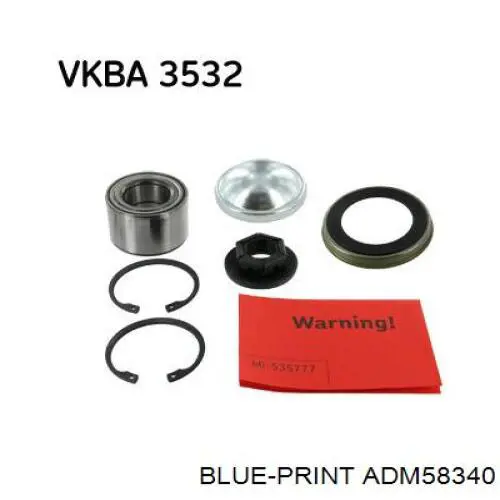ADM58340 Blue Print Підшипник ступиці задньої