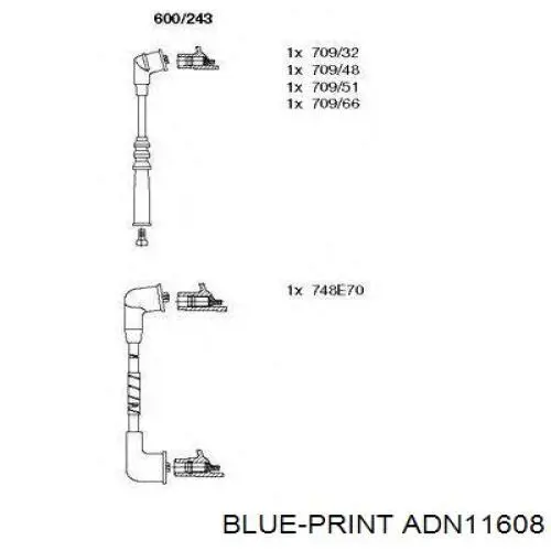 986356807 Bosch дріт високовольтні, комплект