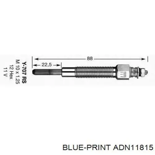 Свіча накалу Ashika PS201 ціна, від 12.69 USD