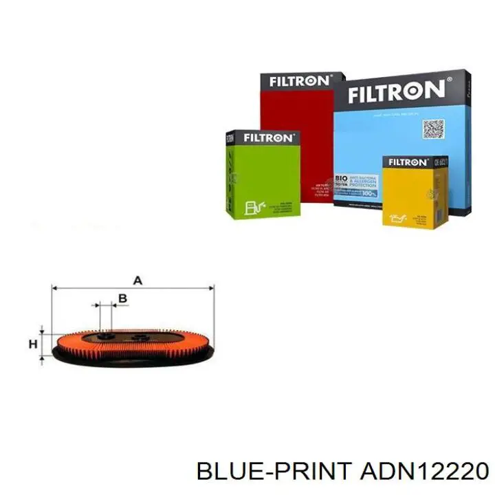 Купити ADN12220 Blue Print Автомобільний фільтр повітря
