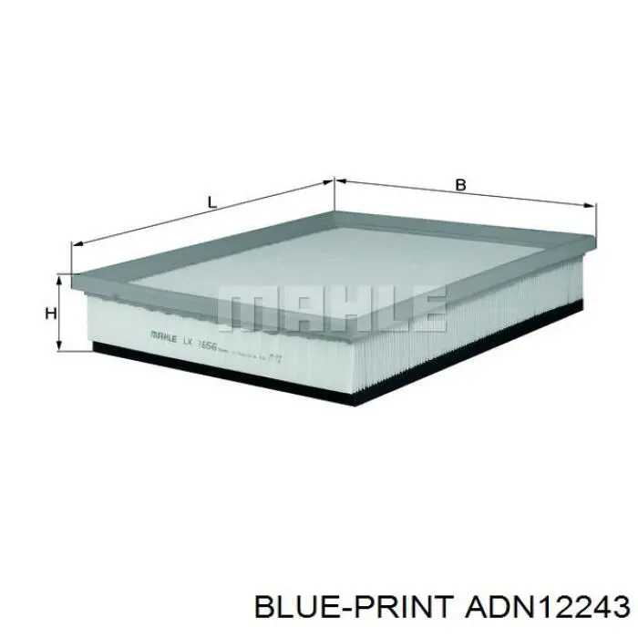 Купити ADN12243 Blue Print Автомобільний фільтр повітря