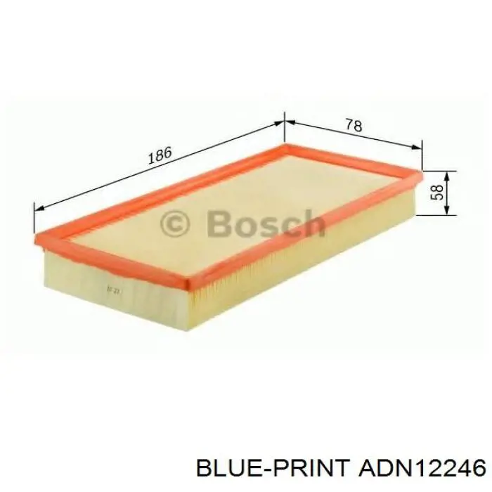 Купити ADN12246 Blue Print Автомобільний фільтр повітря