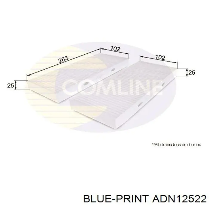 ADN12522 Blue Print фільтр салону