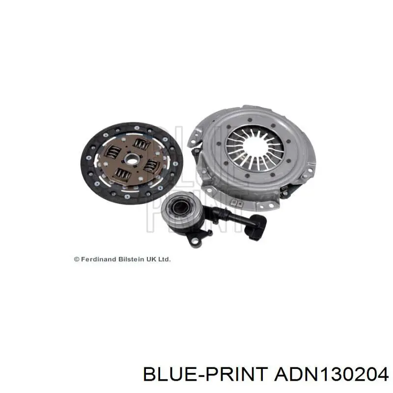 Купити ADN130204 Blue Print Комплект зчеплення (диск, корзина, підшипник)