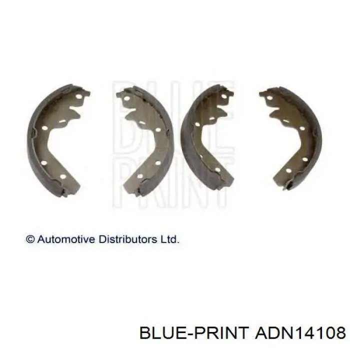 ADN14108 Blue Print Колодки гальмівні задні, барабанні