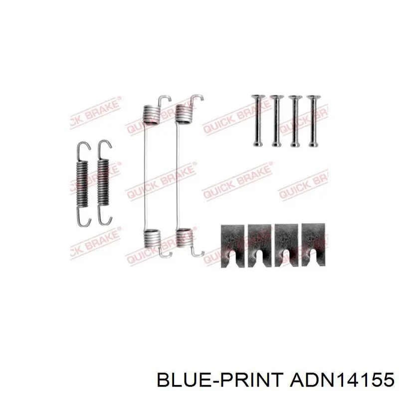 Колодки гальмові задні, барабанні Blue Print ADN14155 ціна, від 23.68 USD