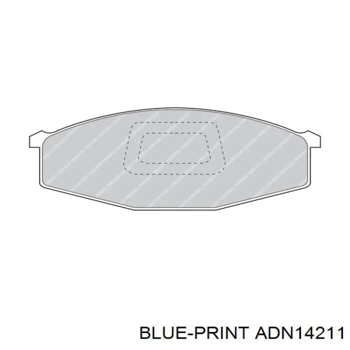 Передні тормозні колодки FR254135 As Metal