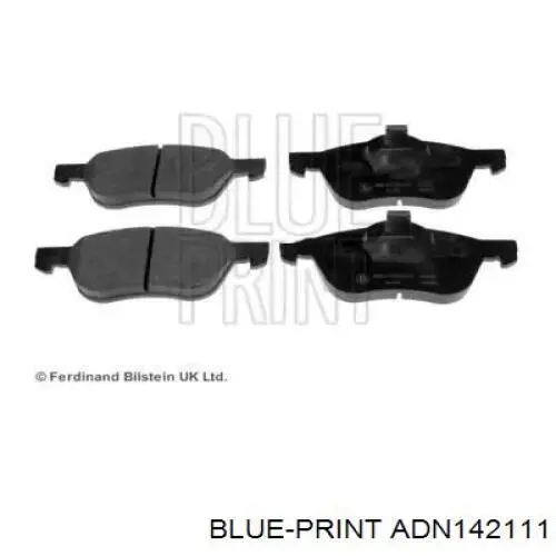 Купити ADN142111 Blue Print Колодки гальмівні передні, дискові