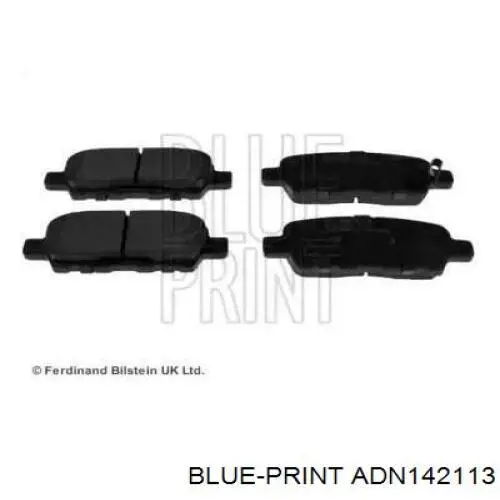 Задні гальмівні колодки ADN142113 Blue Print