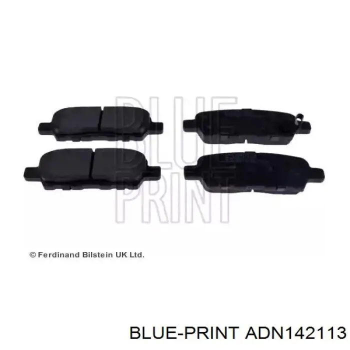 Колодки гальмові задні, дискові ADN142113 Blue Print