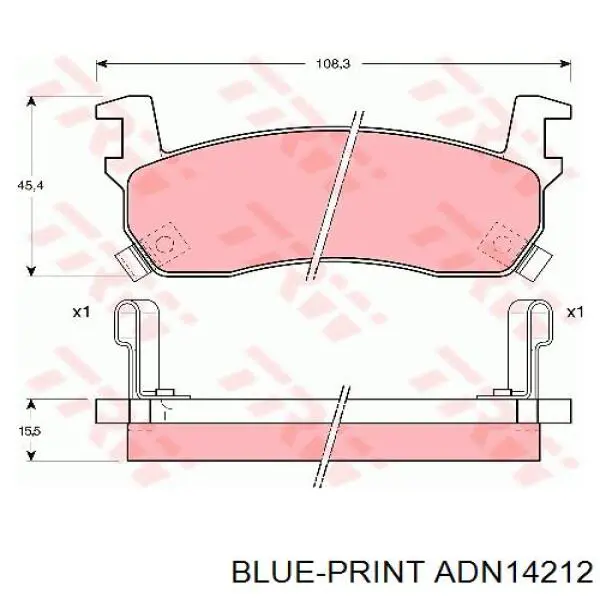 C11003 Japan Cars Передні гальмівні колодки