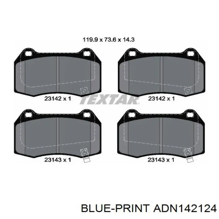 986494310 Bosch Передні гальмівні колодки