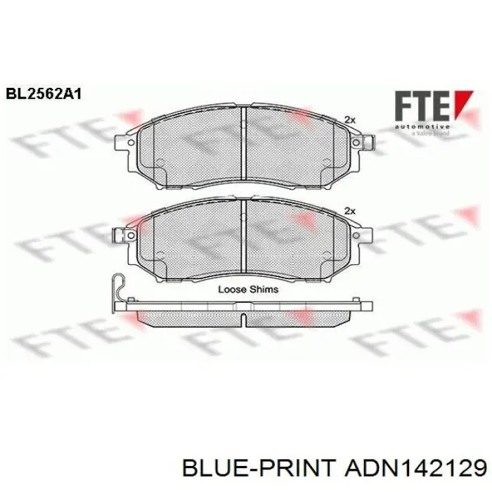 Купити 410600V790 Nissan/Infiniti Колодки гальмівні передні, дискові
