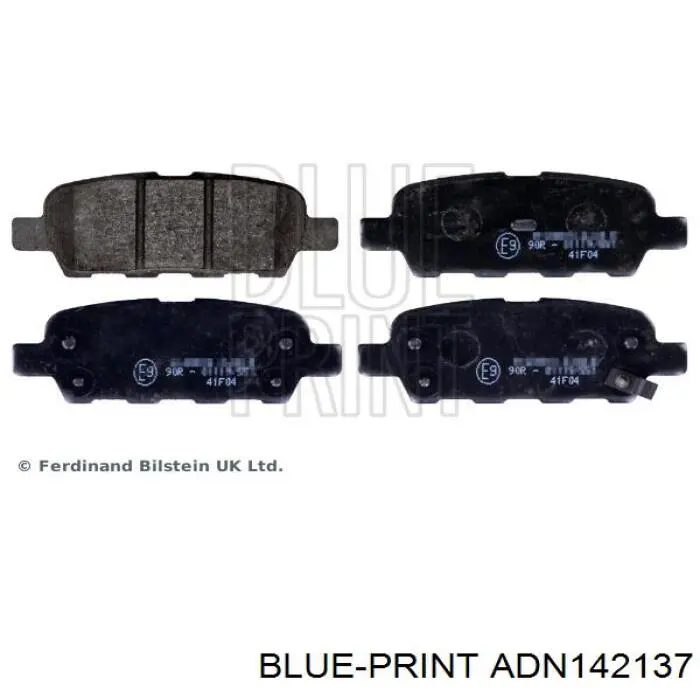 Колодки гальмові задні, дискові ADN142137 Blue Print