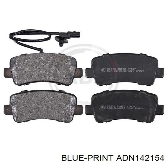 Задні гальмівні колодки ADN142154 Blue Print