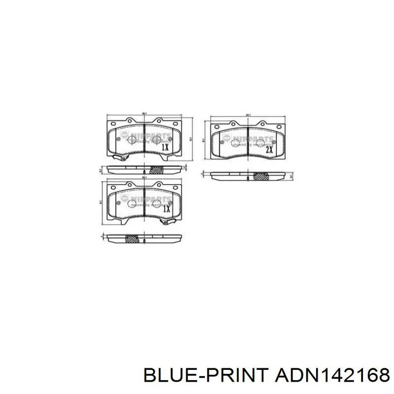 Купити D10601LB2A Nissan/Infiniti Колодки гальмівні передні, дискові