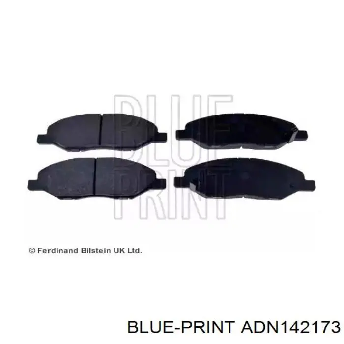 Гальмівні колодки Blue Print ADN142173 ціна, від 22.68 USD