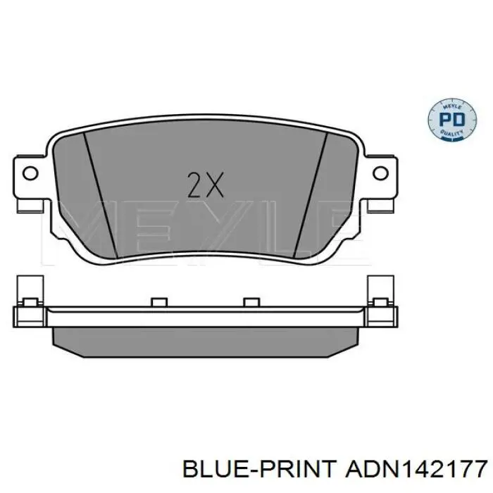Задні гальмівні колодки Blue Print ADN142177 ціна, від 25.61 USD