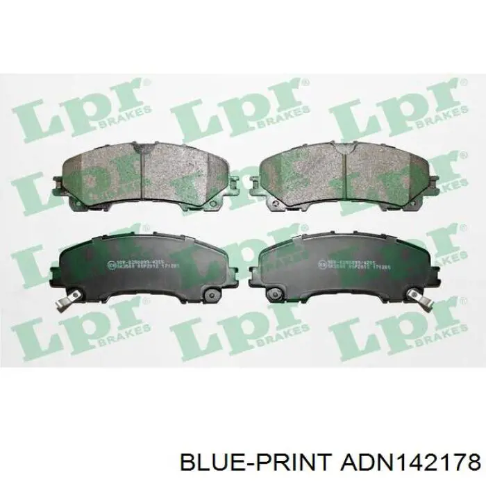 Гальмівні колодки Blue Print ADN142178 ціна, від 31.59 USD