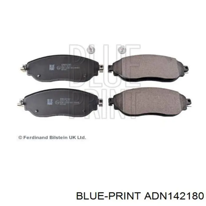 Колодки гальмівні передні, дискові ADN142180 Blue Print