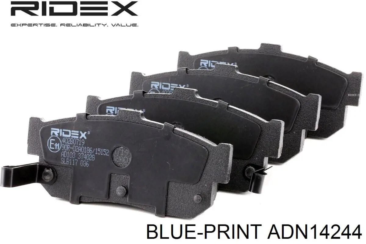 Задні гальмівні колодки Blue Print ADN14244 ціна, від 15.39 USD