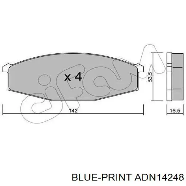 Передні тормозні колодки D1060T7893 Nissan/Infiniti