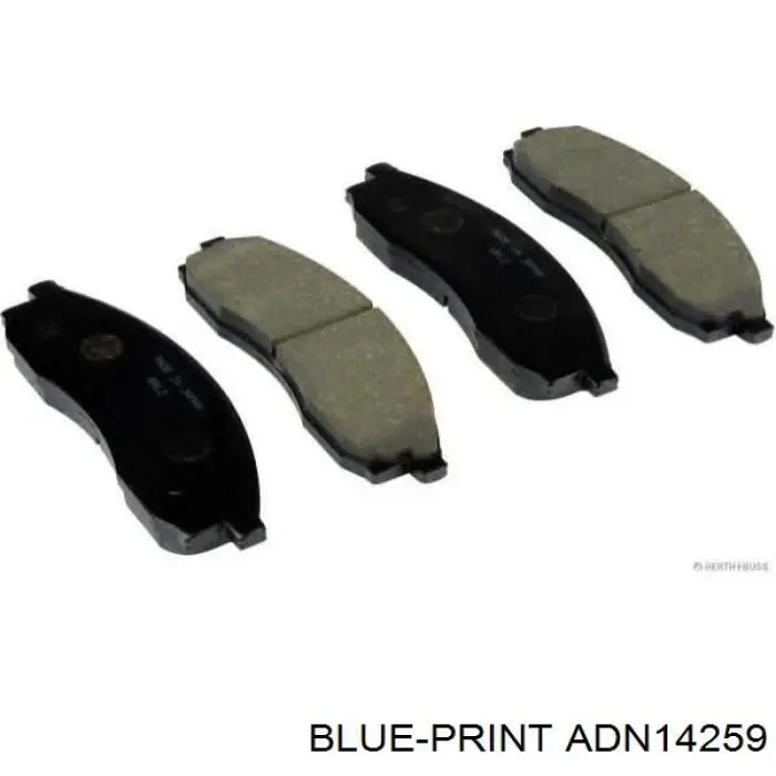 Купити ADN14259 Blue Print Колодки гальмівні передні, дискові
