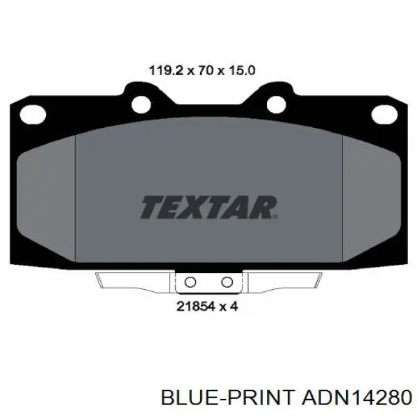 Купити D106074F92 Nissan/Infiniti Колодки гальмівні передні, дискові