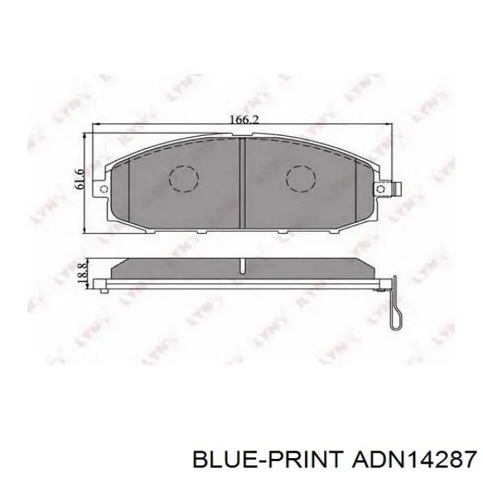 Гальмівні колодки Nissan/Infiniti 41060VB291 ціна, від 31.16 USD
