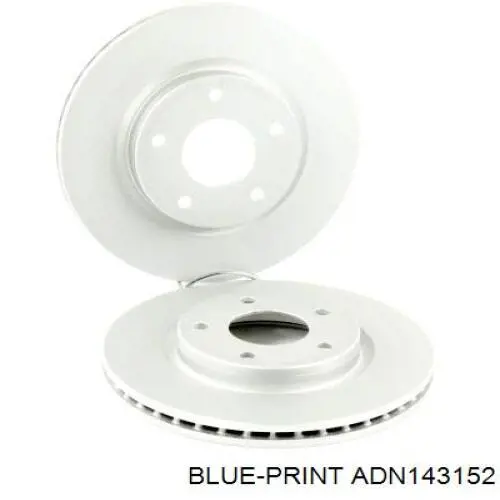 Диск гальмівний передній Blue Print ADN143152