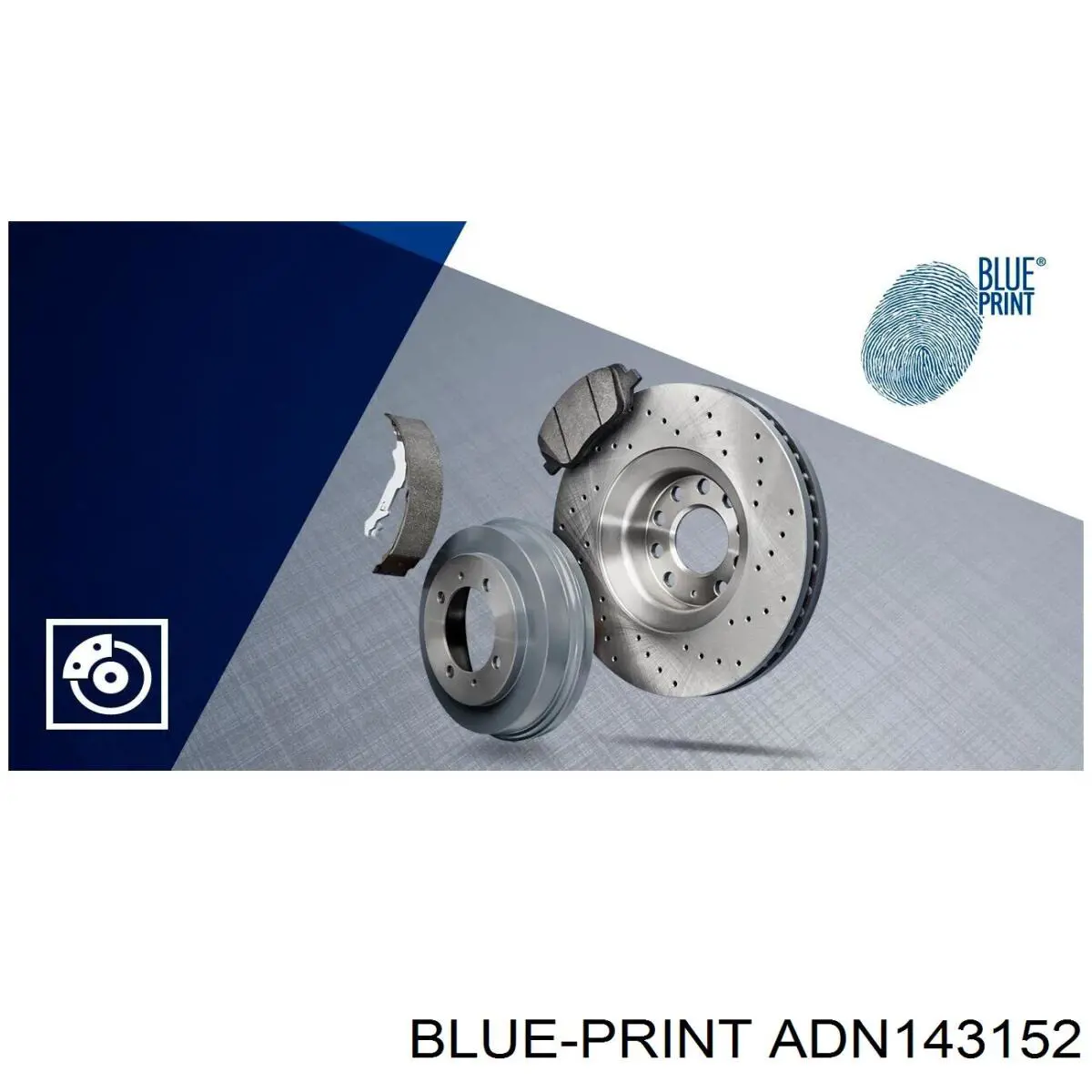 ADN143152 Blue Print Гальмо дискове переднє