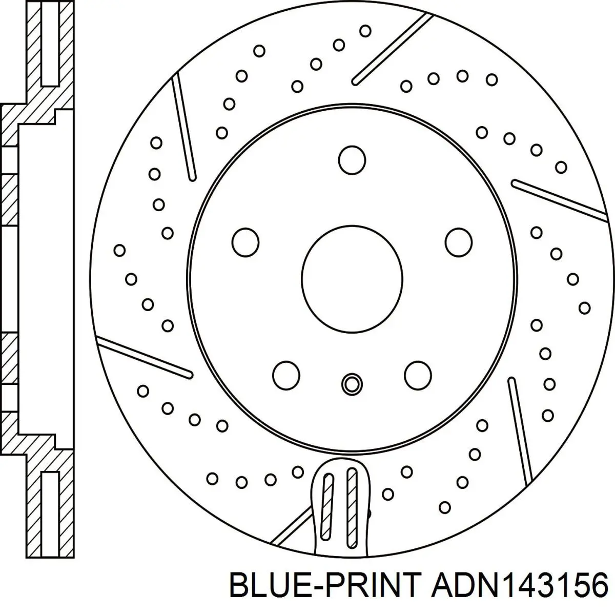 SD4228 Hi-q диск гальмівний передній